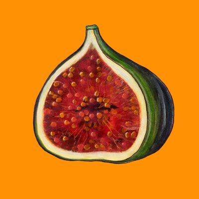Higo sobre naranja de Sarah Thompson Engels